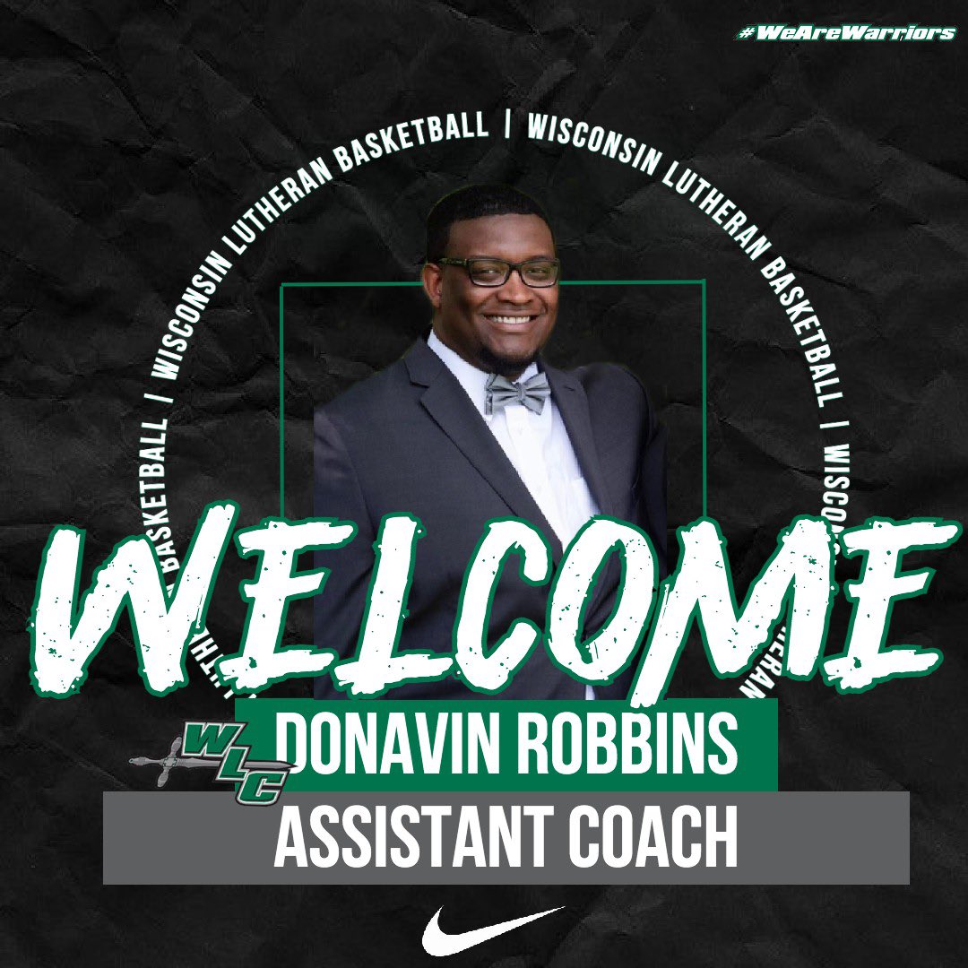 Please join us in Officially Welcoming Donavin Robbins to the program as an Assistant Coach! #WeAreWarriors 🏀⚔️