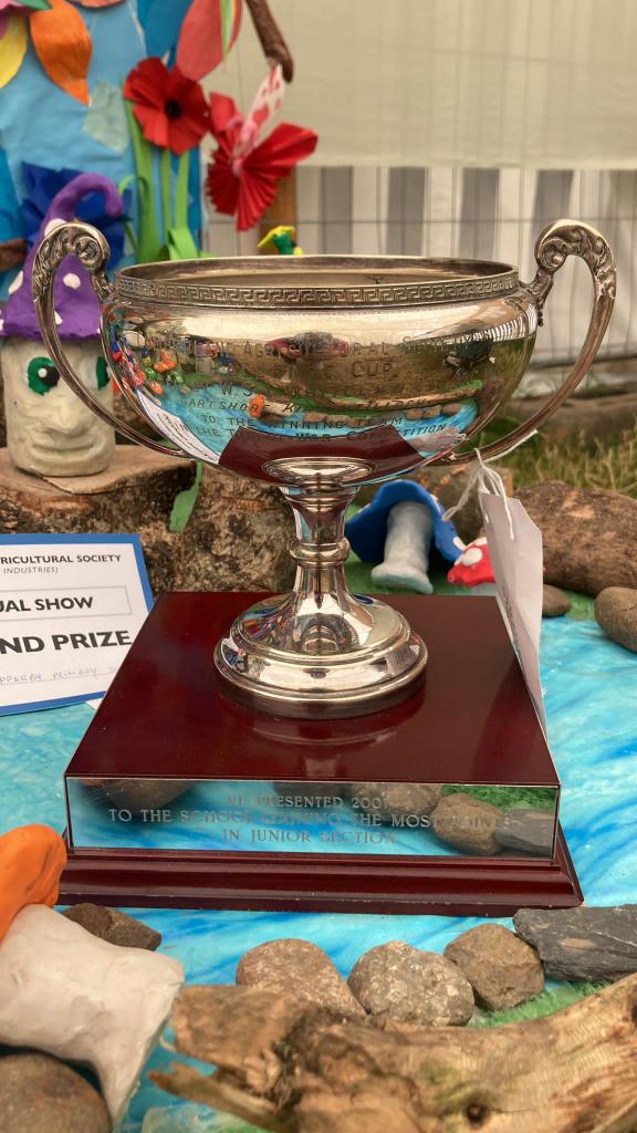UpperbyS's tweet photo. Upperby are Cumberland Show winners! Winning the trophy for the second time in a row for the school gaining the most points! A huge well done to every child in Upperby & to staff for their hard work. #teamupperby https://t.co/LlxYK6xd1o
