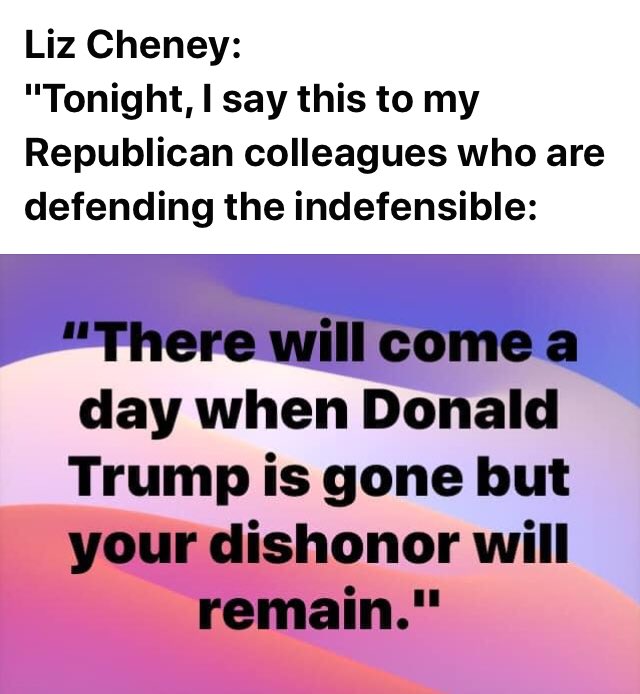 igena10's tweet photo. #LizCheney #Honor #TruePatriot https://t.co/qY9DQOzih8