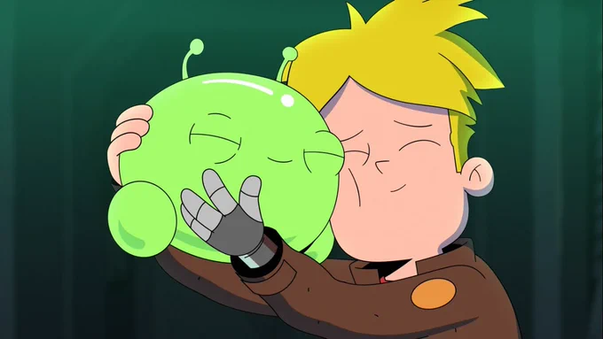 today's lil' pal of the day is mooncake from final space!! (he/him) 