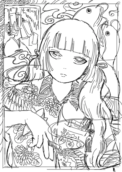 最高にガラ悪そうなかっこいい人描けた #深夜のお絵かき 