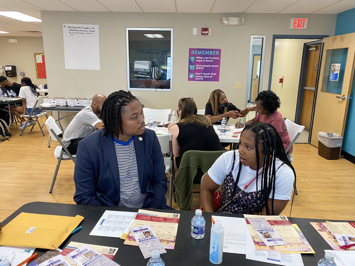 malcolmkenyatta's tweet photo. The record gun violence we’re seeing has to stop!

Today at the Columbia North @philaymca we gathered to LISTEN to young people, community members, and parents of those slain on solutions and supports they need in this moment. 

I’m grateful for their openness and courage. https://t.co/7AZokdy7Mj