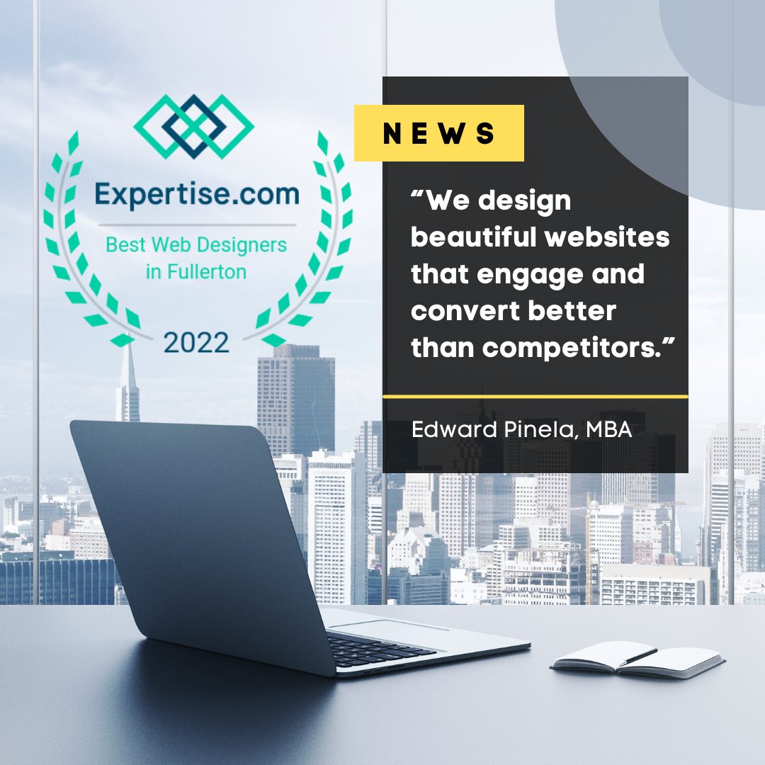 I am grateful to expertise.com for selecting us to their list of best web designers!

We continue to provide top-tier services to small and midsize businesses.

lightraysolutions.com

#orangecounty #website #webdesign #Expertise