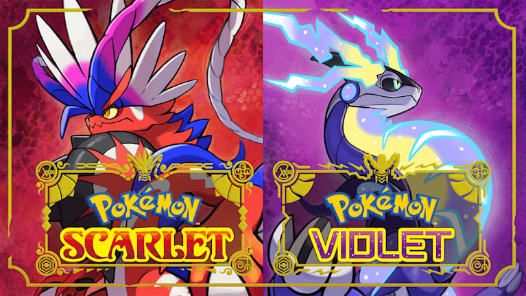 Koraidon and Miraidon Pokemon Scarlet Violet 4K Wallpaper iPhone