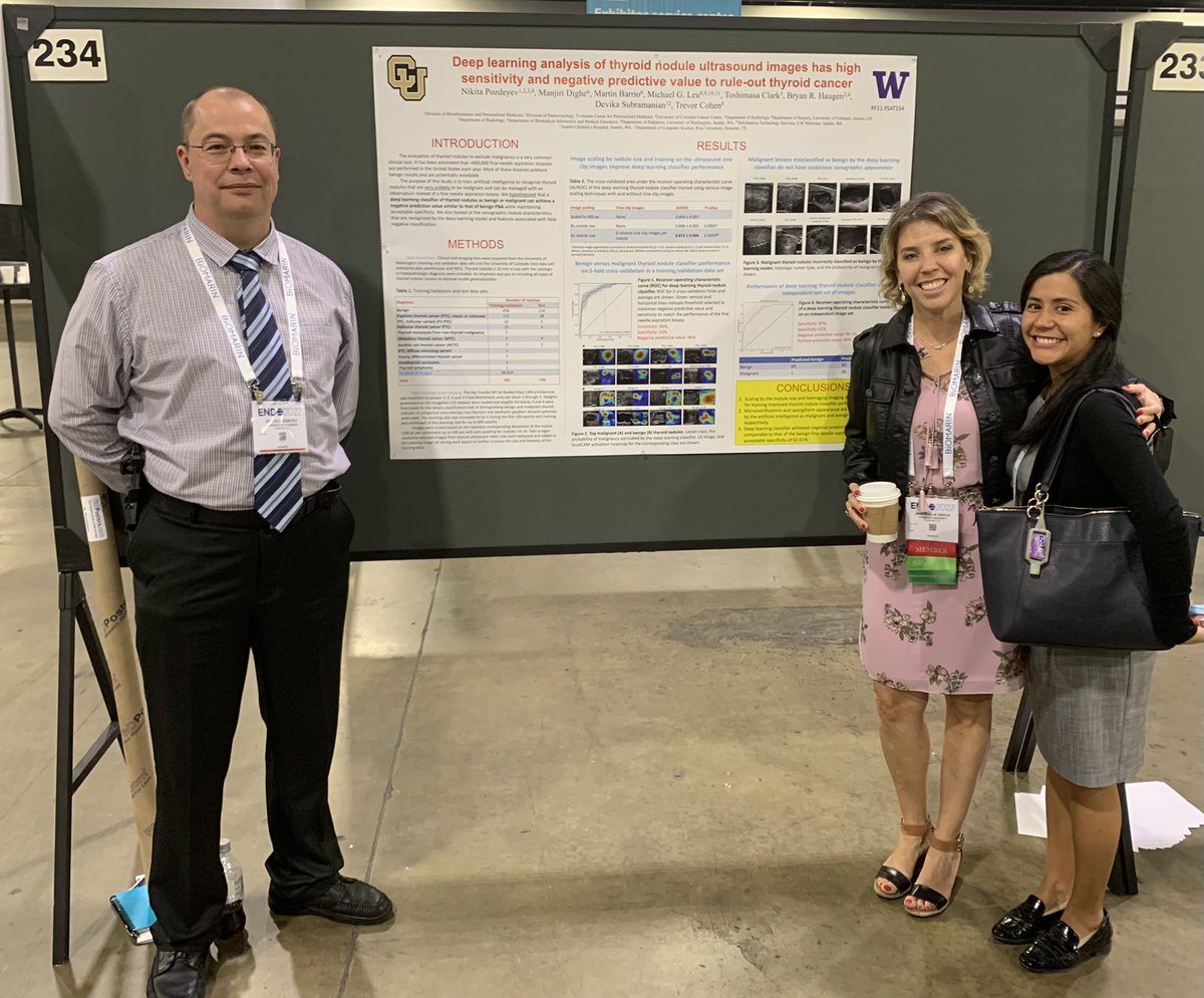 amandalagreca's tweet photo. Our star Dr. Nikita Pozdeyev presenting his work in #ArtificialIntelligence of thyroid nodule ultrasound images at #ENDO2022 @TheEndoSociety  
@CUEndocrinology https://t.co/SnyDkxIV4I