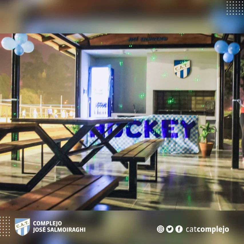 catcomplejo's tweet photo. #Institucional 

El viernes por la noche, se inauguró el quincho ubicado a un costado de la cancha de Hockey.

Estuvieron presentes, Ignacio Golobisky, Pablo Jemio, Luis Fernández y Mario Ortega.

#VamosDecano💪💙🤍 https://t.co/SRIGnXE7qo