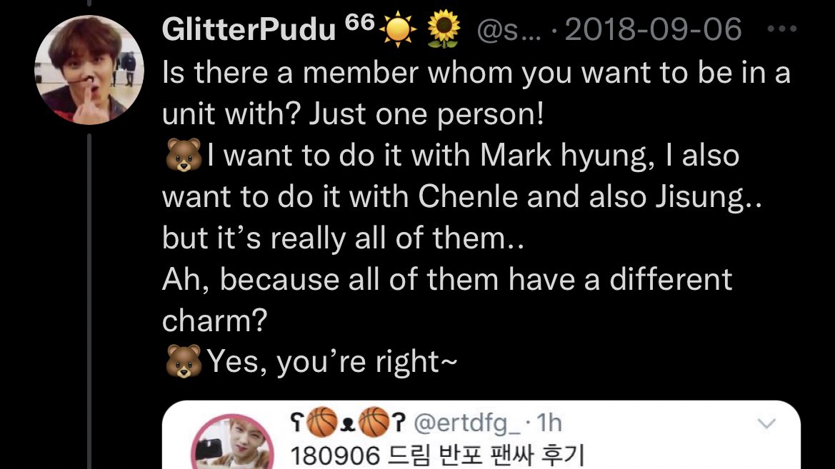 kogumahaechan's tweet photo. haechan has been wanting to have a duo unit/duet with mark for the longest time and you know what the perfect opportunity for that would be? studio choom mix &amp; max. https://t.co/LJlDsGo3i6