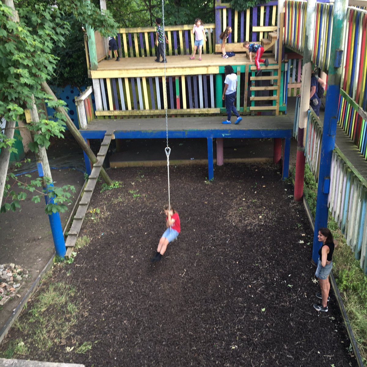 Terrific event today at The Mac with <a href="/TheAlbanySE8/">Albany Deptford</a> &amp; <a href="/soundslikechaos/">SOUNDS LiKE CHAOS</a> providing excellent entertainment. Great for children to be able to play in their local #AdventurePlayground after years walking past it’s locked gates. #UrbanChildhoods #PlayMatters #ChildhoodUnlocked