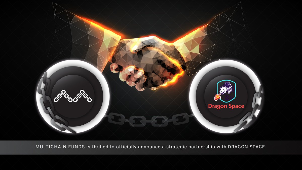 Partnership Update

🚩#MultichainFunds  x #Dragonspace 🚩

💪 We are delighted to announce that 
<a href="/Dragonspaceio/">Dragon Space ® | GameFi | Dual Reward</a> has participated in our journey as a strategic partner.🤝

Don't miss their Fair Launch on Pinksale: pinksale.finance/launchpad/0xaa…

#MultichainFunds #BSC #xDragon #GameFi‌
