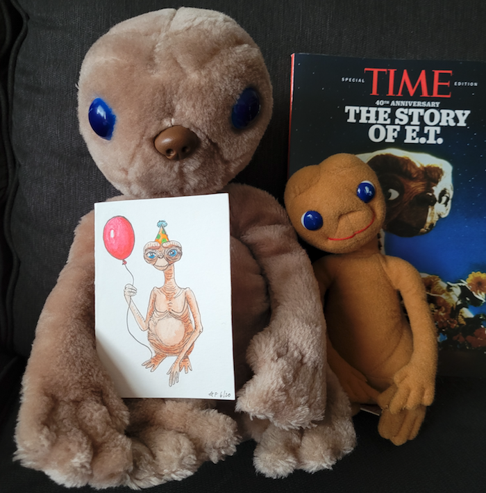 ThisIsYourAlien's tweet photo. Happy 40th Birthday, E.T.! #ETtheExtraTerrestrial #ET40th #80stoys #80smovies #films #ET https://t.co/eb1GcUuZPZ