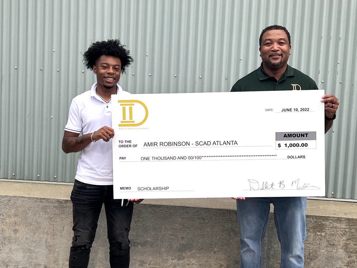 debbmadison's tweet image. Congratulations to the Inaugural recipients of the Delbert B. Madison II Scholarship. Each student received $1,000.00 to be used toward their college education👏🏾👏🏾
@DBM2Foundation