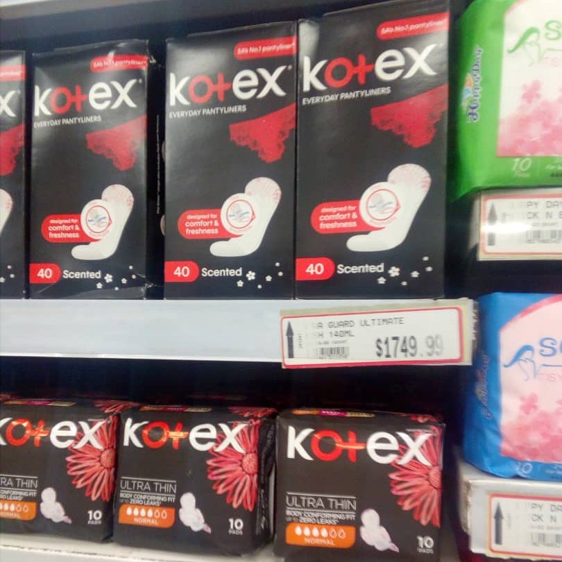 OOsieki's tweet photo. Cost of sanitary wear rising beyond reach of many in Zimbabwe🇿🇼...
From around 85 Zwl in 2020 to 1749 Zwl in 2022...

#Girltalkzw https://t.co/Fr7UhD9Kmq