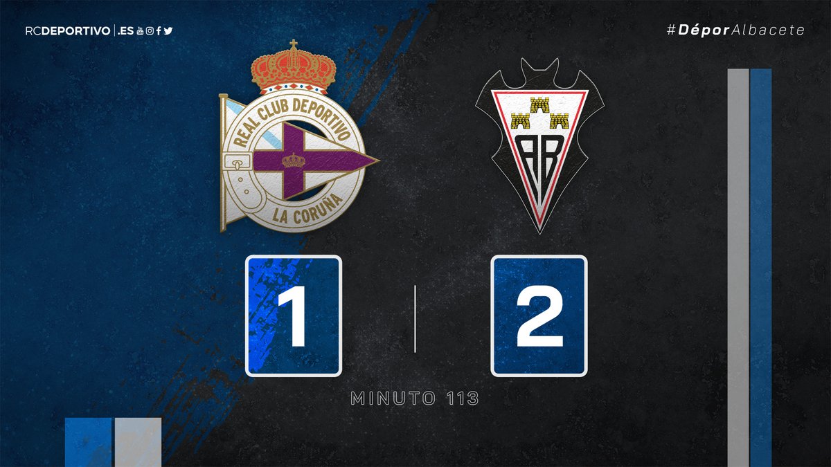 ⚽️ Gol do Albacete Balompié, gol de Jordi Sánchez no minuto 113. En #ABANCARIAZOR, #DéporAlbacete 1-2