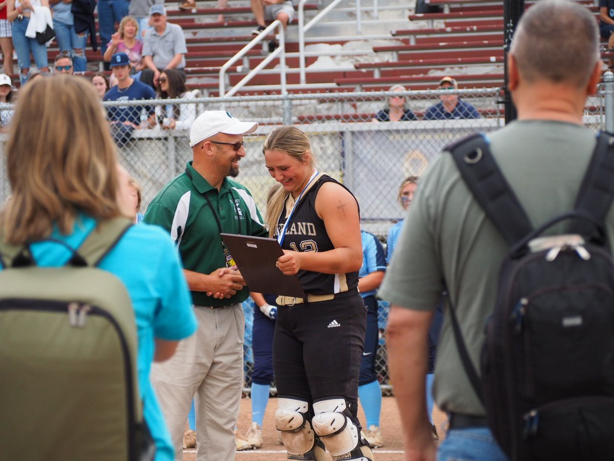 ciacsports's tweet photo. Senior Kylie Bulinski closes out her career with Woodland softball @WRHShawks as a Class M Softball State Champion and the Championship MVP. Congrats Kylie!

4 for 4, HR, 2 RBI https://t.co/pL1TEp9qlu