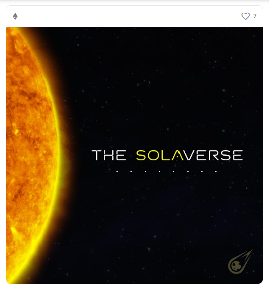 gosurehit's tweet photo. @TFGmykL Check out @the_solaverse for exciting #play2earn game with live $Sola token. https://t.co/uGiF2i1vNP