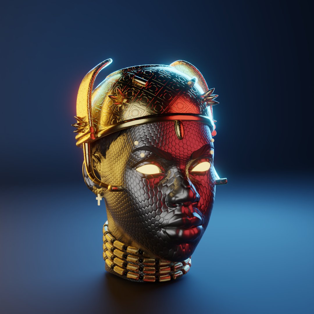 HallofRoyals's tweet photo. When culture hits home, it takes on a different vibe.

An honorary NFT of @heisrema decked in the Royal regalia of the Ancient Benin Kingdom

 @HallofRoyals is excited to honor a "Son Of The Soil" and music star

#NFT #NFTs https://t.co/58vODnEnB1
