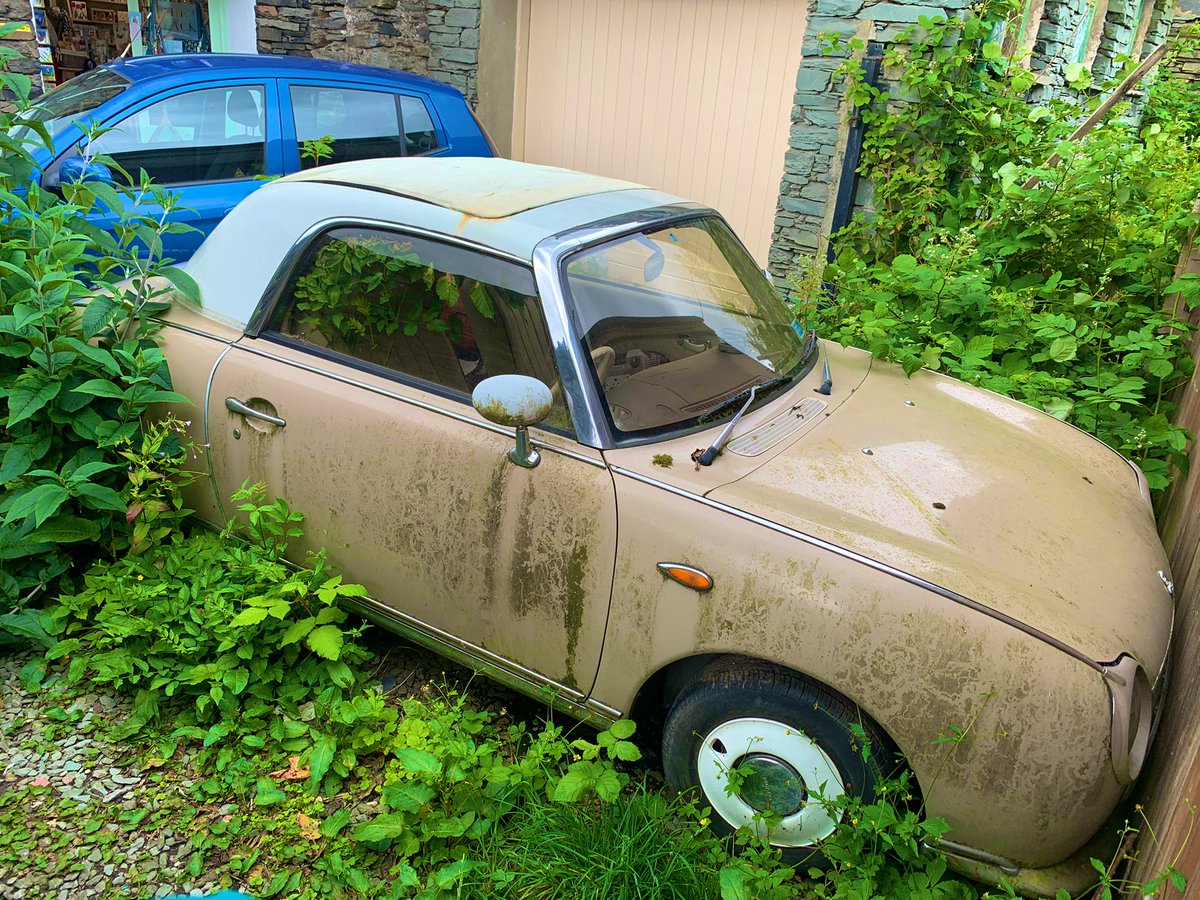 _ashfreeman's tweet photo. @Carpervert @sniffpetrol Sad looking Figaro in Ambleside today, complete with optional live foliage. Shame really. https://t.co/2USba9fF2L
