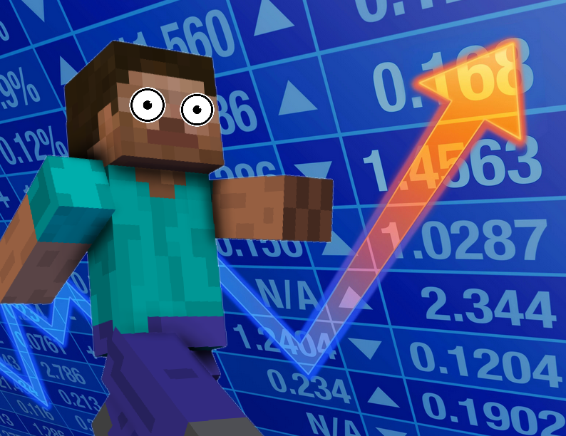 playmogltoday's tweet photo. Buy. Sell. Trade. #StockMarket in #Minecraft.

Get your diamond hands on some #stock using our realistic stock market system in MOGL!

Join today! (1.18.2)
IP: https://t.co/ZrE6AoXUiK https://t.co/VxX6AGAuhE
