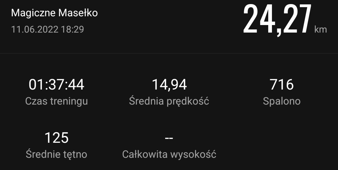 MaseUwu's tweet photo. Tak mało do 25 km... saaaaadge https://t.co/lBfkNTMY38