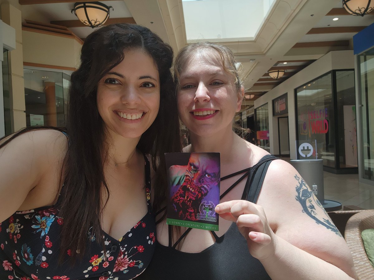 Shelly is going to TampaBay Screams convention to share some flyers for the Creature Feature Competition. Competition starts in August. Register now! filmfreeway.com/CreatureFeatur…