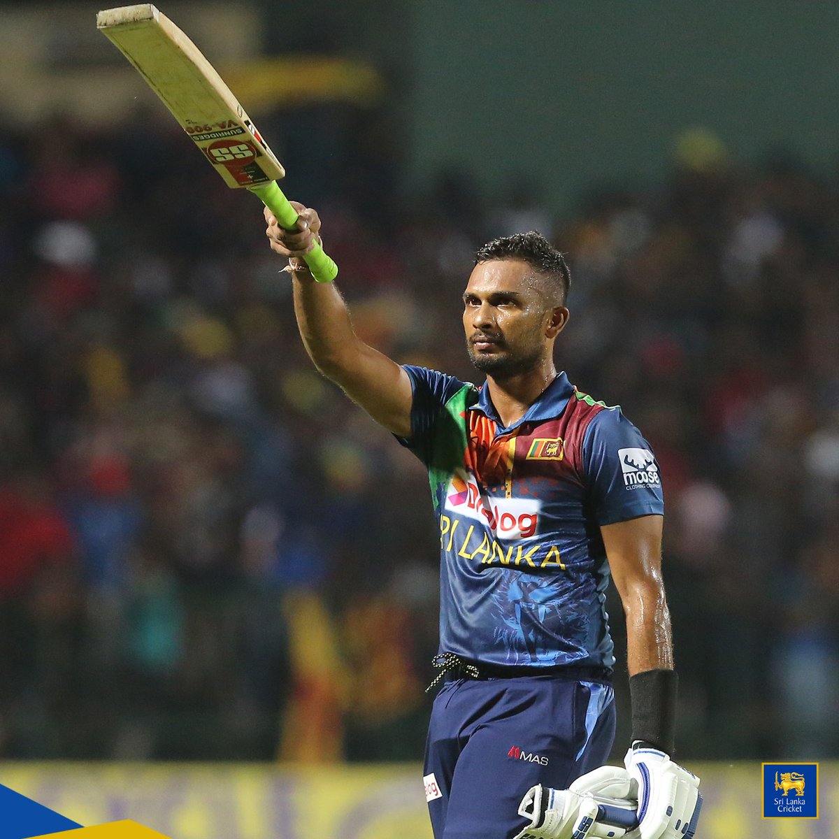 OfficialSLC's tweet photo. Chasing down 59 in the final three overs is the most scored by any team to win a game in the last three overs. 🤩

#SLvAUS #CheerForLions https://t.co/CKTVfnrcLz