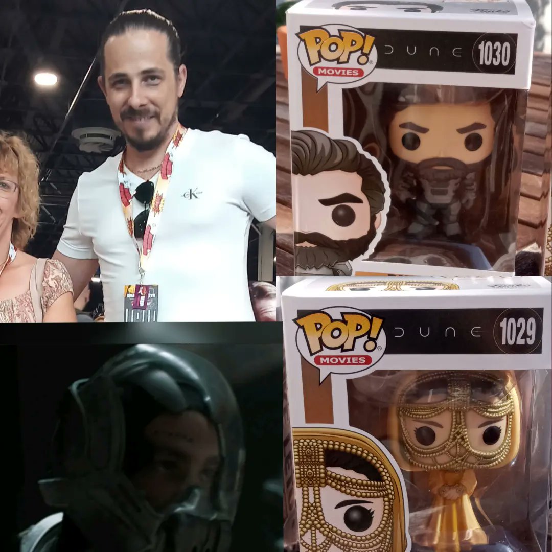 zsuzsanna_virag's tweet photo. There is #ComicConBudapest this weekend and I found almost all that is related to #Dune. I met Peter Sztojanov Jr.  who was Sardaukar in the Dune. And I bought #LadyJessica and #DukeLetoAtreides @OriginalFunko  figures. 
Have a nice weekend even if anybody has to work! https://t.co/bPhQEVZG2n