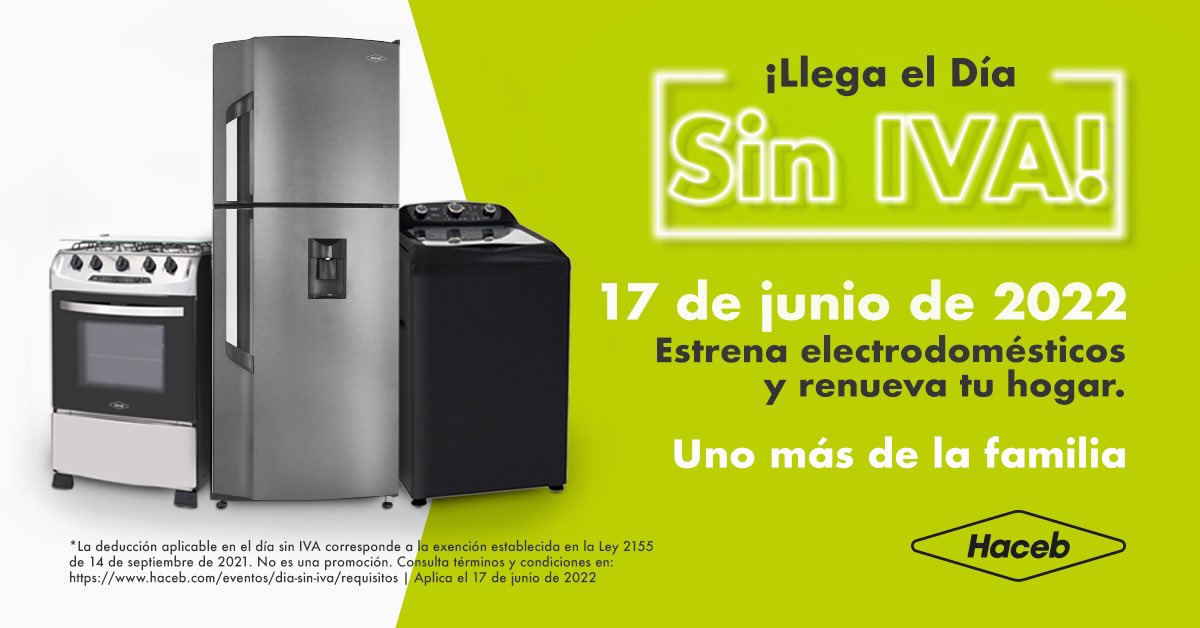 Ser familia es cuidar a los que quieres, compra productos  Haceb Sin Iva este 17 de junio.