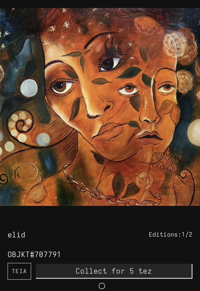 My hand painting on teia.art

Princess Inside
Here is a woman showing the princess inside.

1/2
5 $tez
#tezos #CleanNFT #NFTCommunity #NFTSPACESHIP #OpenSeaNFT #NFT_Shill
#NFTCollection #nftwomen
#nftcollectors

teia.art/objkt/707791