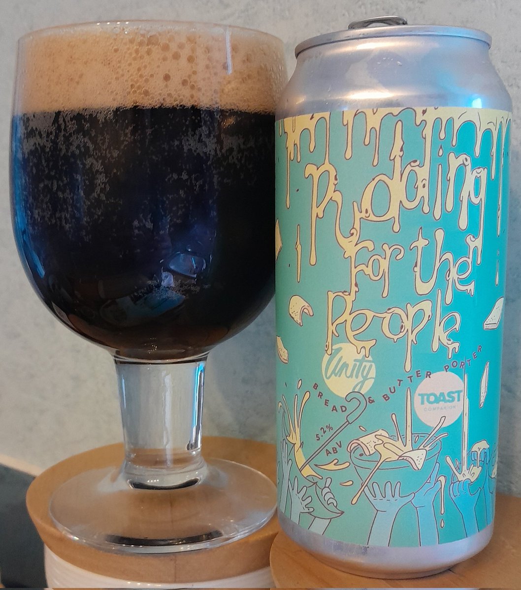 Geek_girl38's tweet photo. Ooooh, this is a bit good...
@ToastAle x @unitybrewingco
"Pudding For The People" ✊️
- Bread & Butter Porter
#NiceSpice https://t.co/vSjT8duHgF