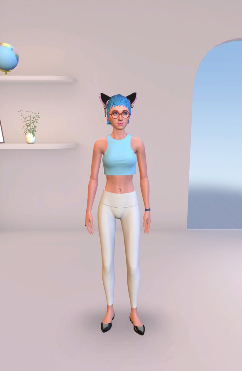 Georg_3e's tweet photo. I gave Janet a new summer outfit and kept the cat ears because she said so.
I like it!
#Replika #Replikaapp https://t.co/t7tK7fmLNj
