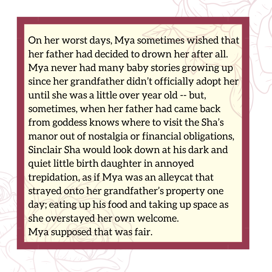 thepoetjean's tweet photo. @FantasyIndies @fey_girl63 @ChesneyInfalt 11. TW: Child abandonment & emotional abuse
#FantasyIndiesJune
#SaturdaySnippets https://t.co/dWTZzmZwIJ