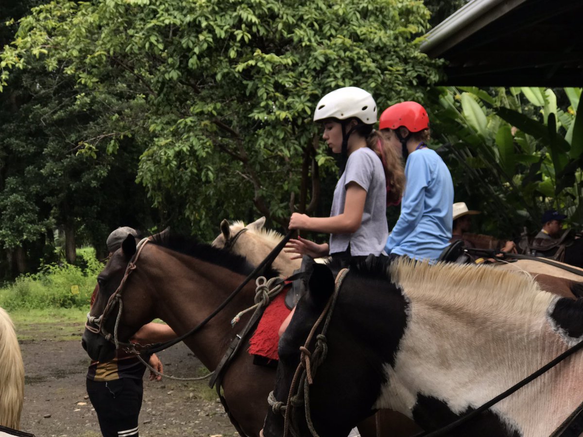Sci8Mrsjp's tweet photo. Exploring Costa Rica with students from WSMS. Horseback riding on the beach/rain forest was amazing. We saw monkeys in the trees as we were on our trail. https://t.co/yCKbupdRZq
