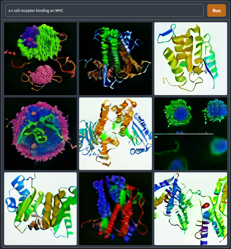 jamimmunology's tweet photo. Screw AlphaFold, I'm using DALL-E for all my structural predictions https://t.co/KmEoWEVna9