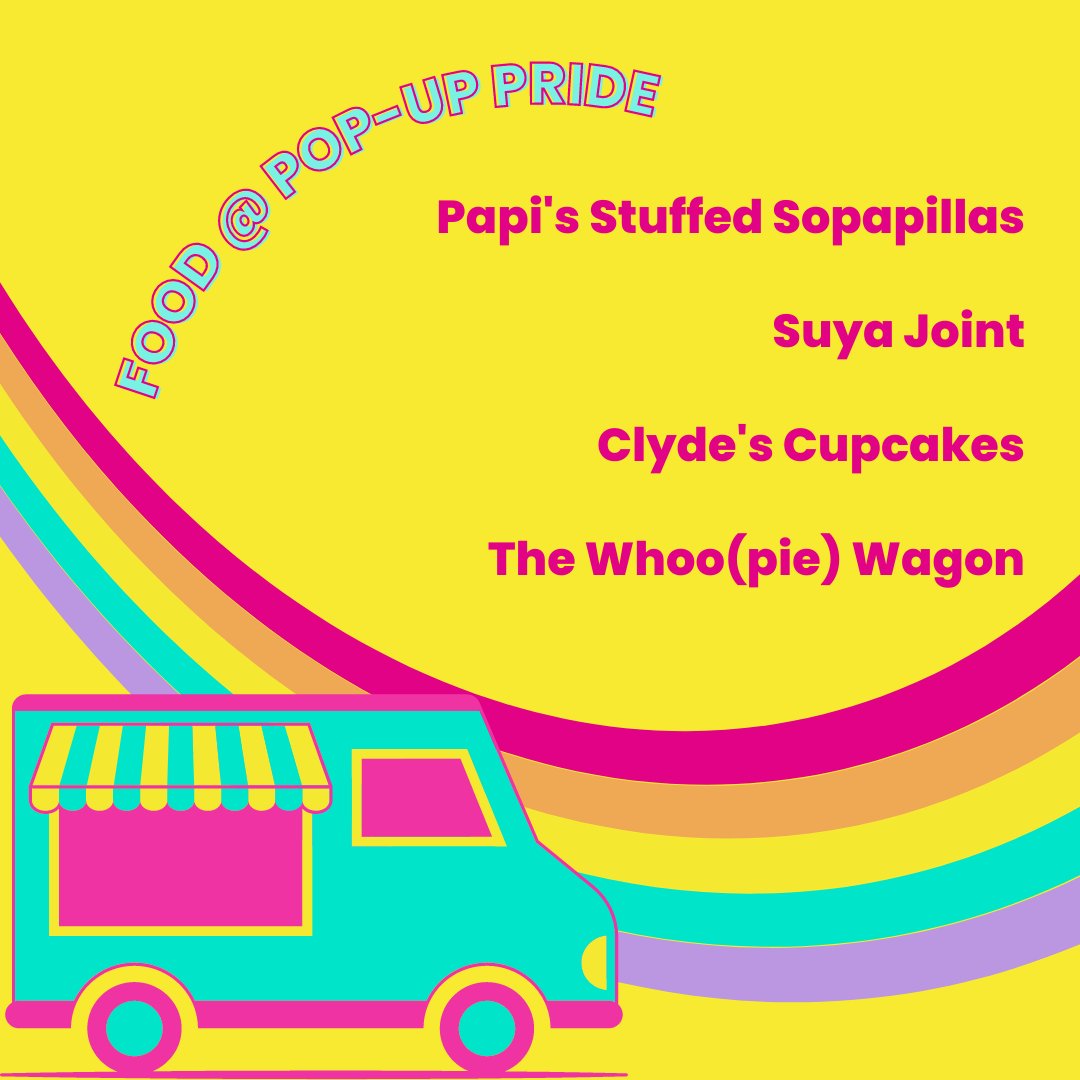 PopUpPride's tweet photo. FOOD @ BOSTON POP-UP PRIDE 🏳️‍🌈🏳️‍⚧️

Join us TOMORROW on the Boston Common for music, live performances, and, of course, FOOD!⬇️

@StuffedByPapi 
@SuyaJoint
@ClydesCupcakes
@Whoopie_Wagon

June 12th. 11 AM to 5 PM. The Boston Common. Learn more &amp; RSVP here: https://t.co/cESaBEld6A https://t.co/gx4gKtZ8CO