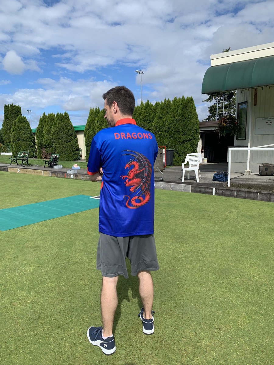 NWLBC (@nwlbc) on Twitter photo The dragon looked great on the New Westminster green this morning. Thank you to our friends at <a href="/BowlsStGeorges/">St George’s Dragons 🐉</a> for sending one of your new shirts! #upthedragons The dragon looked great on the New Westminster green this morning. Thank you to our friends at <a href="/BowlsStGeorges/">St George’s Dragons 🐉</a> for sending one of your new shirts! #upthedragons