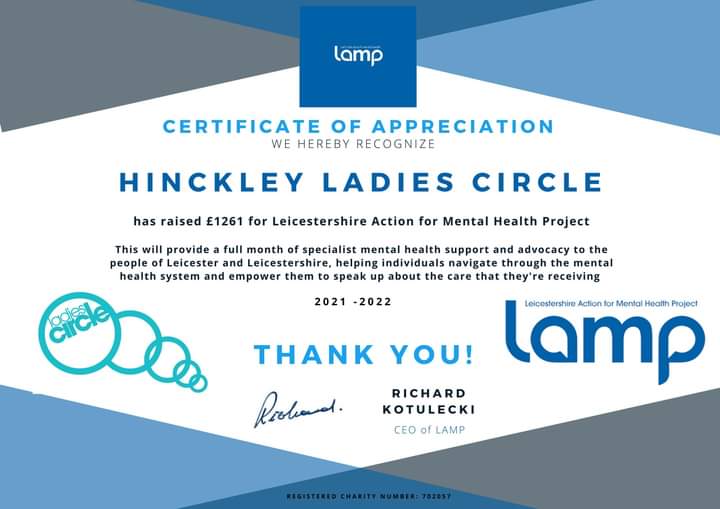 HinckleyCircle's tweet photo. Our charity for the previous circle year was Lamp and we raised an amazing amount of £1,261 for them and what an amazing charity they are. We were proud to support them 😊. #funfriendshipfundraising #Iamcircle #area20 #ladiescircle #getinvolved #inspire #lamp https://t.co/vsoQD983P9