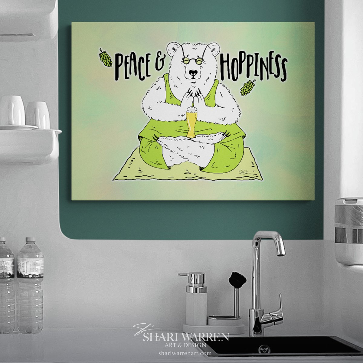shariart's tweet photo. I wish you Peace and Hoppiness! Whimsical artwork of a Yoga Beer Bear.
Check it out! https://t.co/O6y3Hla074
#BuyIntoArt #FindArtThisSummer #wallart #kitchenprint #kitchendecor #HomeDecor #beer #craftbeer #foodies https://t.co/8N6poQegIY