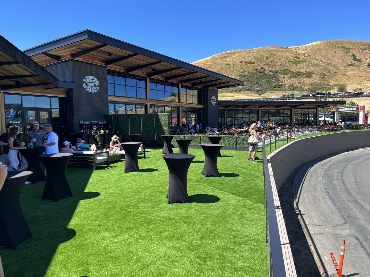 Entsportmedia's tweet photo. Really cool build and hospitality area #Turn11 at @RaceSonoma! Well done and great enhancement for fans and sponsors. https://t.co/Wu7FRNCCL6