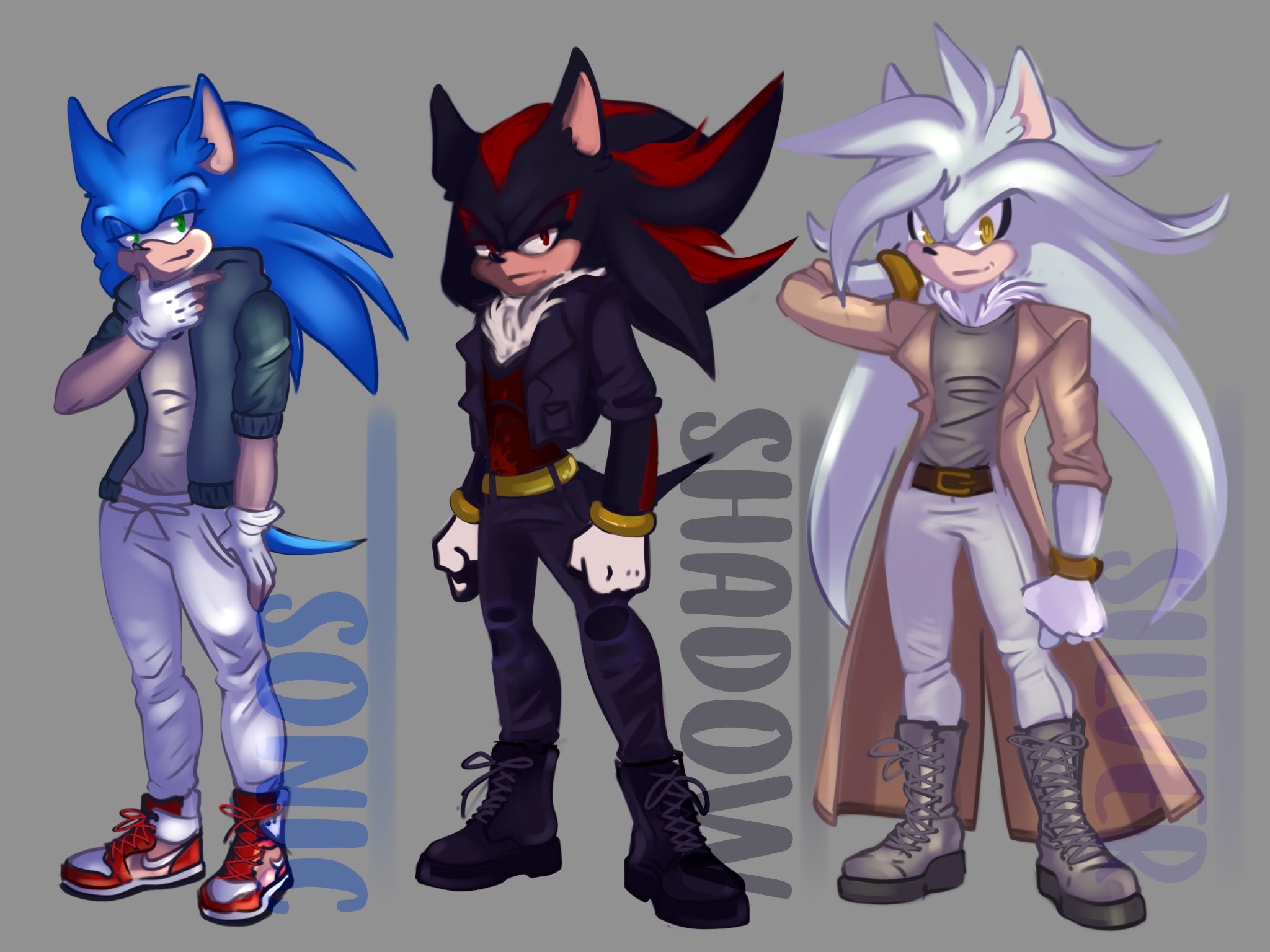 Evanny ✨ on X: Sonic, Shadow and Silver in my Style ✨   / X