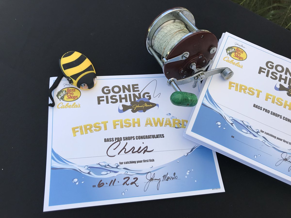 Catch a fish today at the pond until 3pm and you will go home with a certificate and a prize!