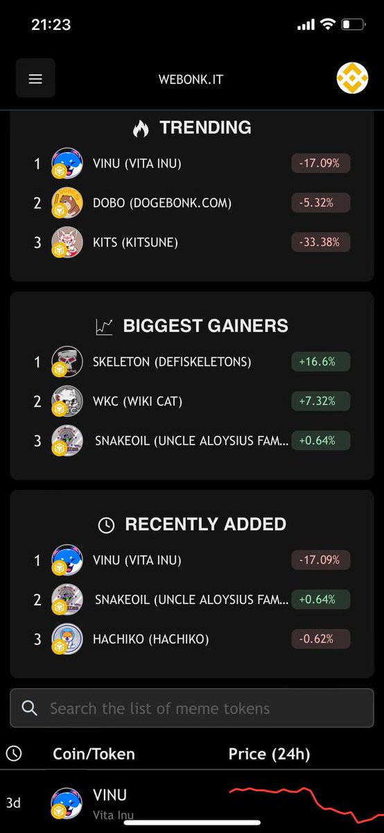 webonkit's tweet photo. WeBonk is now updated to a progressive web application (PWA) so you can have almost identical experience as native mobile apps, just add it to Home Screen from your browser and use it as a mobile app.

#webonk #webonkapp #pwa #memetokens #memecoins #dogebonk #ios #android https://t.co/hyoPRExbSQ