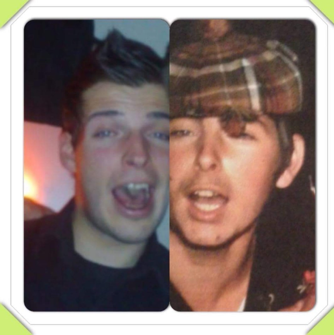 I bi vo dem Foto immer fasziniert. Min Vater und Ich im gliche Alter mit 20gi. 😱