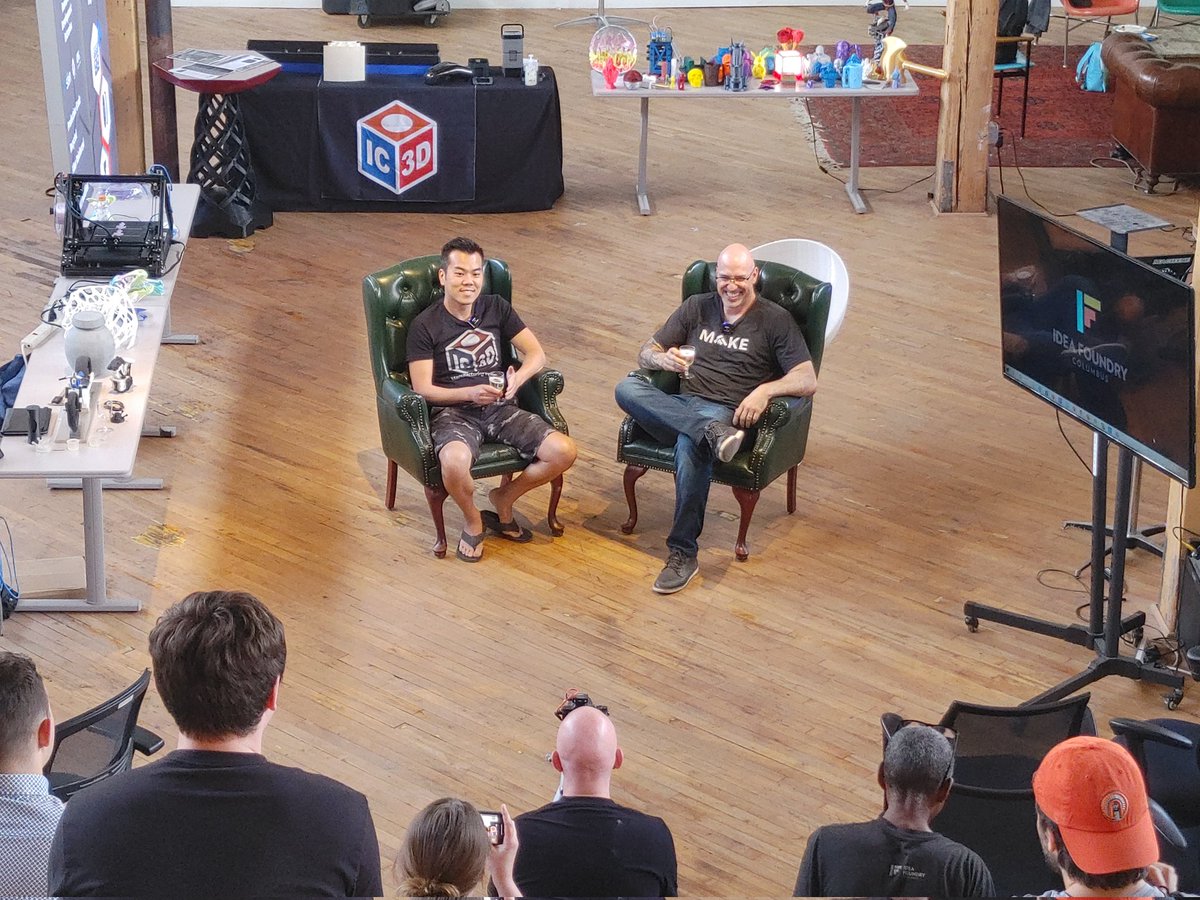 IC3D_Printers's tweet photo. #IC3DPrinters CEO Michael Cao shares the story of how he launched IC3D in Columbus, Ohio to the audience of the 150th #3DPrinting meet up at the @IdeaFoundryCbus.
#EnableHumanPotential #DemocratizingManufacturing #ColumbusOhio https://t.co/0DyS2170kJ