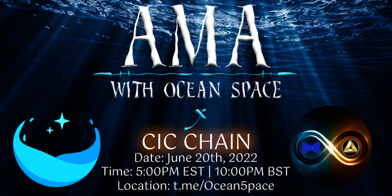 Ocean5pace's tweet photo. I would like to welcome everyone to our first official AMA at @Ocean5pace with @elitheum!

🗓 Monday, June 20th
⏱ 5:00PM EST | 10:00PM BST

Location: https://t.co/k0UPgCZiDM
Guest: https://t.co/zRvT3hsh5x

💰$60 is $BUSD to #giveaway

#BSCGems #Binance #AMA $ETH #cryptocurrency https://t.co/yxk29jYk0j