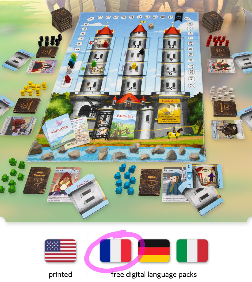 Bienvenue en France! 🇫🇷
Castleshire will be available in French too!