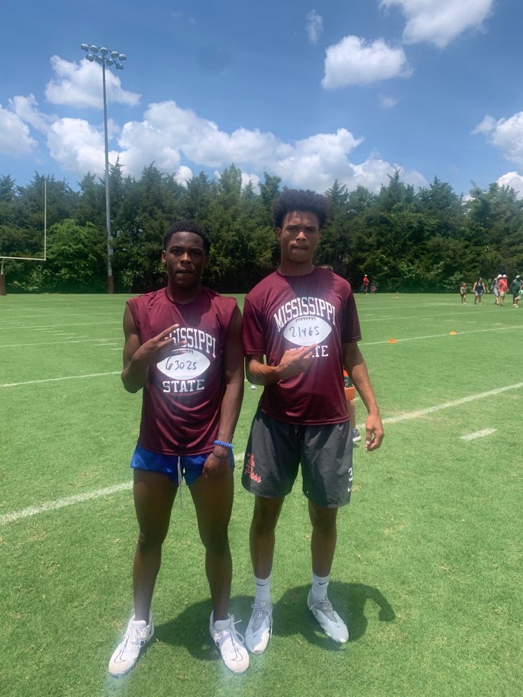 Me and @Rylanddaraptor representing <a href="/PassChristianFB/">Pass Christian High School Football</a>  today <a href="/HailStateFB/">Mississippi State Football</a>