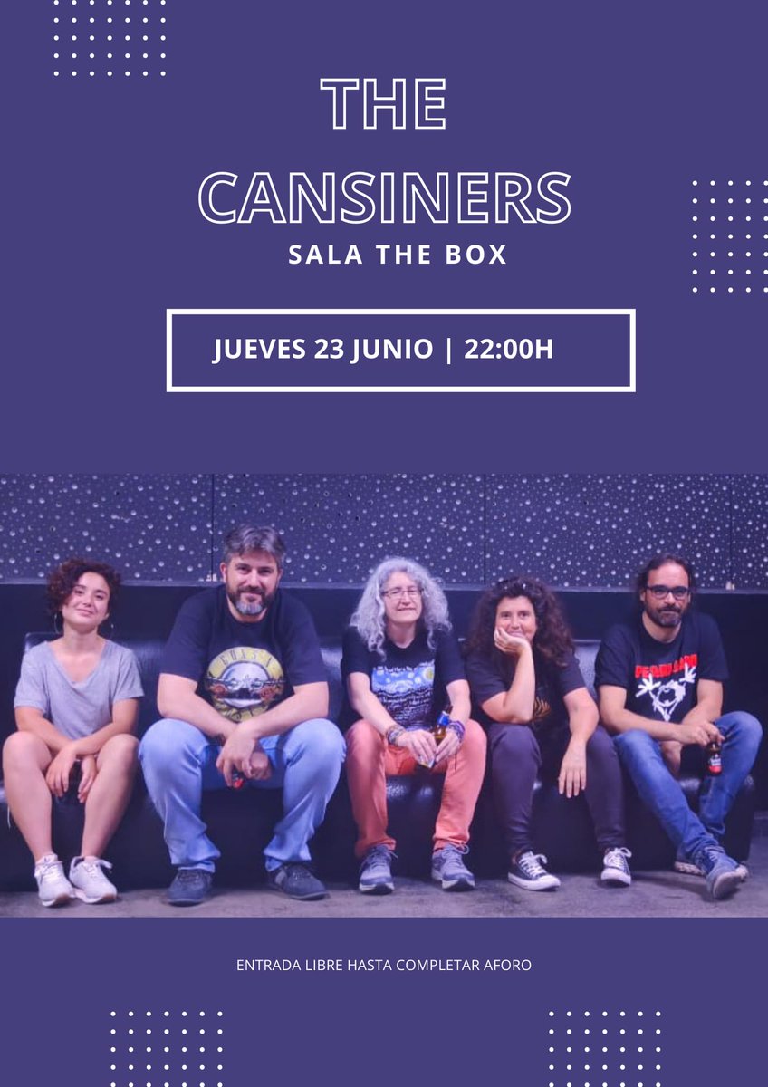 Cansiners tocando en la terraza de <a href="/theboxsala/">Sala The Box</a> al llegar el verano es un clásico...No te lo pierdas!
#RockAFull
#RockForFun