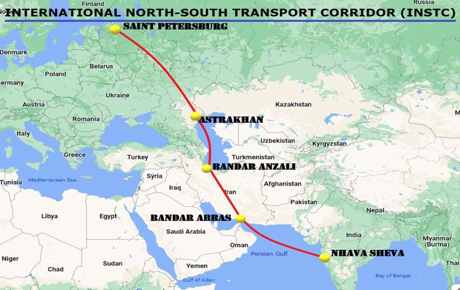fresh_sadegh's tweet photo. #Iran’s National Shipping Co. is to conduct its first transfer of a cargo from #Russia to #India through north-south transport corridor. The 41-ton cargo of wood will travel from Russia’s Saint Petersburg to Iran’s Bandarabbas Port to India’s port of Nhava Sheva in 3 weeks. https://t.co/JS8Vn8SDba