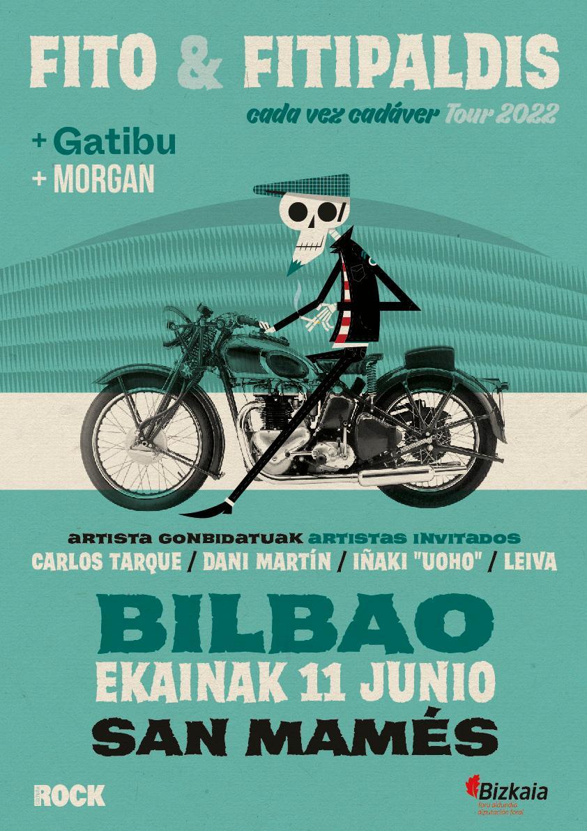la2_tve's tweet photo. .@FitipaldisRock llega al estadio San Mamés de Bilbao con su gira ‘Cada vez cadáver’, en un concierto en el que estarán acompañados por @_danielmartin_, @Leiva_Oficial, Carlos Tarque o Iñaki “Uoho”.

Sigue #FitoEnSanMamés en directo:
⭕https://t.co/kSkyeJn5bV https://t.co/o2mCOSsbY5