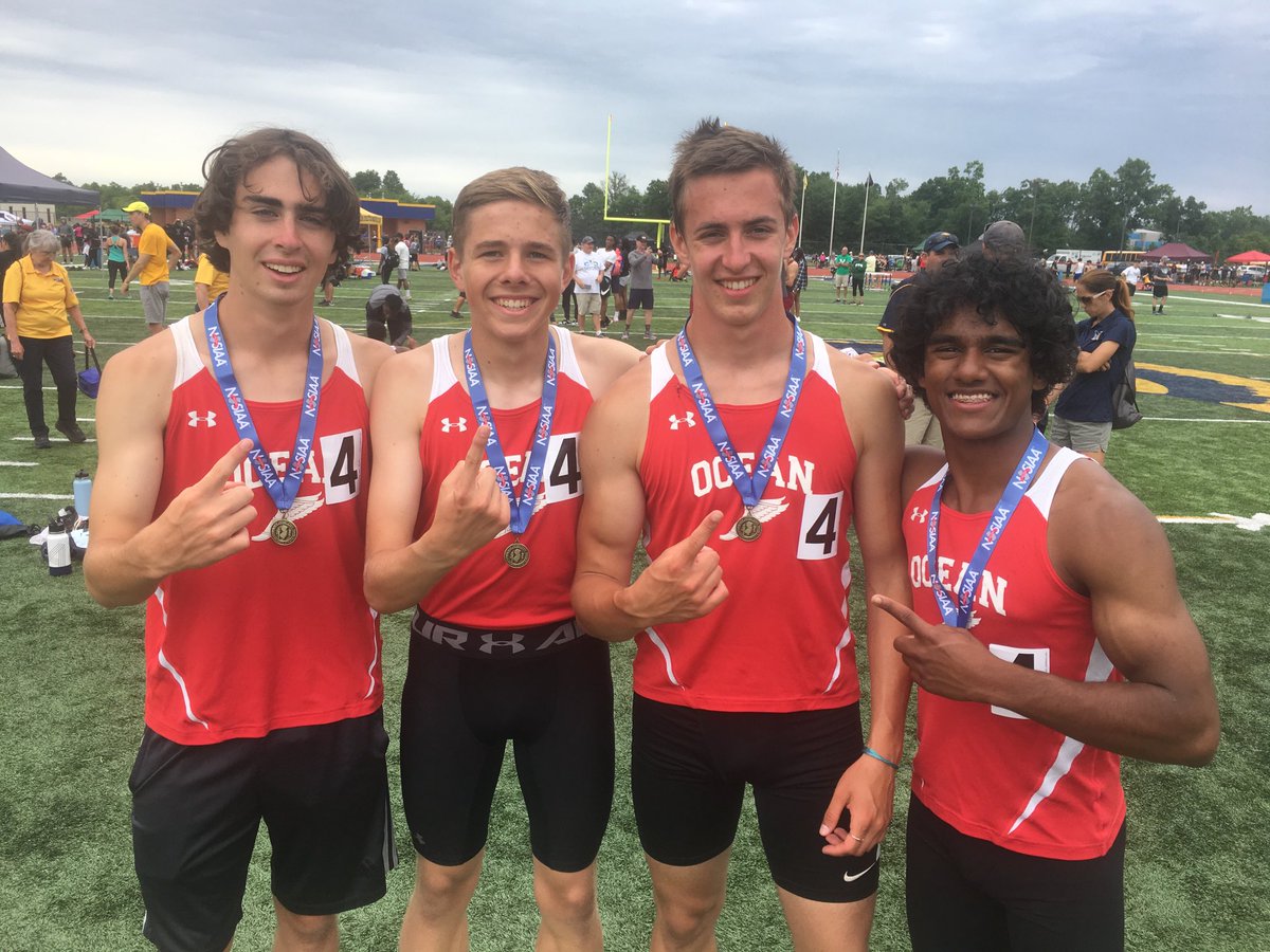 The boys 4x400 relay of Danny Cholak, Mark Viggiano, Alex Sadikov, and Ethan DeFonseka won the Group 2 Championship from the unseeded heat!  On to The Meet of Champions!